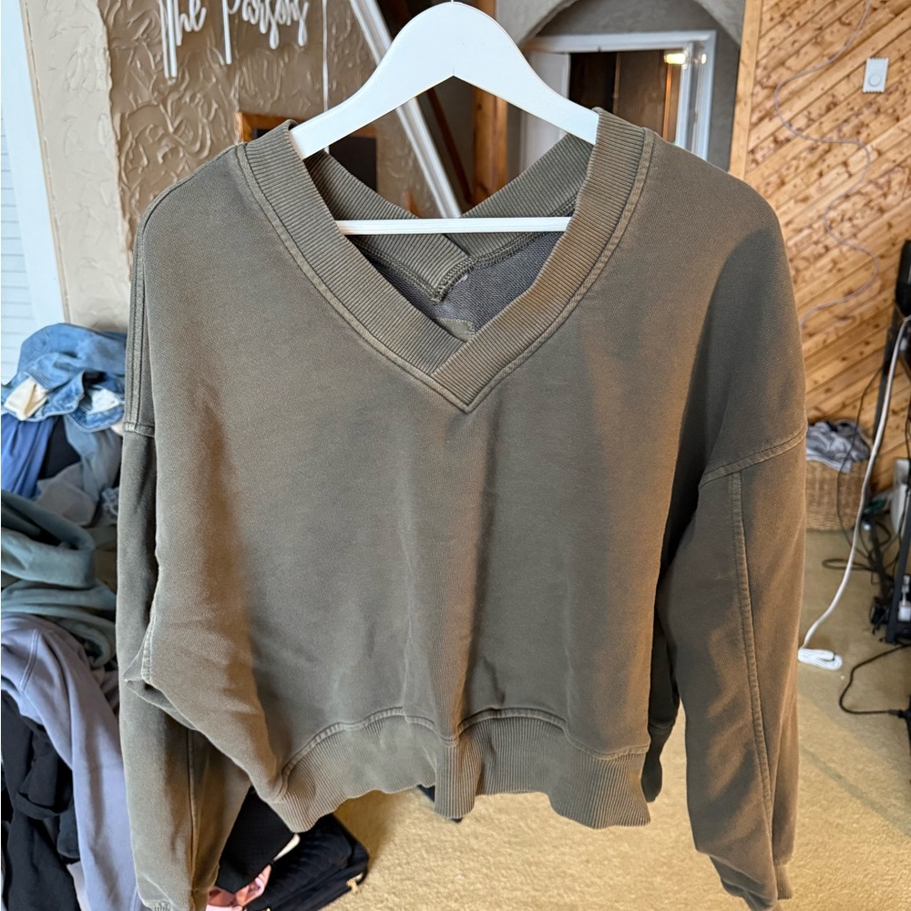 Aerie Olive Sweater